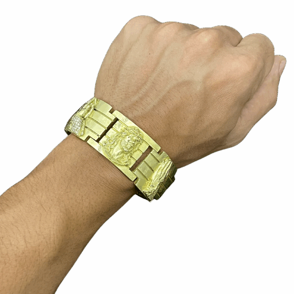 Bracelete 26mm mão fé cristo e mão fé - Imagem 7