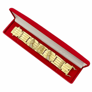 Bracelete 26mm mão fé cristo e mão fé