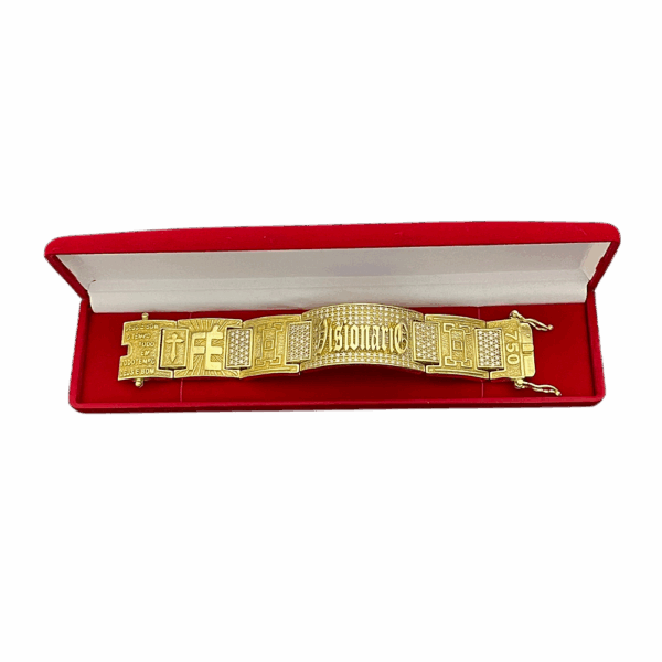 Bracelete 30 mm Visionário cravejado - Imagem 8