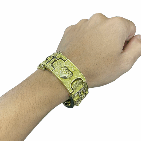 Bracelete 25 mm Cruz, Coração, Fé, Cristo, Mão e Bíblia - Imagem 7